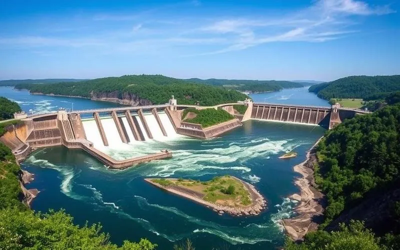 Lokalizacje najważniejszych elektrowni wodnych