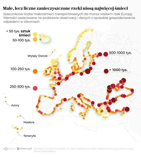 Mapa rzek Europy