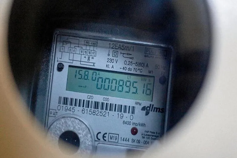 Odczyt licznika prądu dwukierunkowego