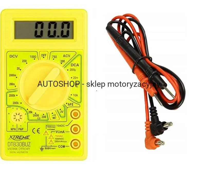 Ustawienia multimetru